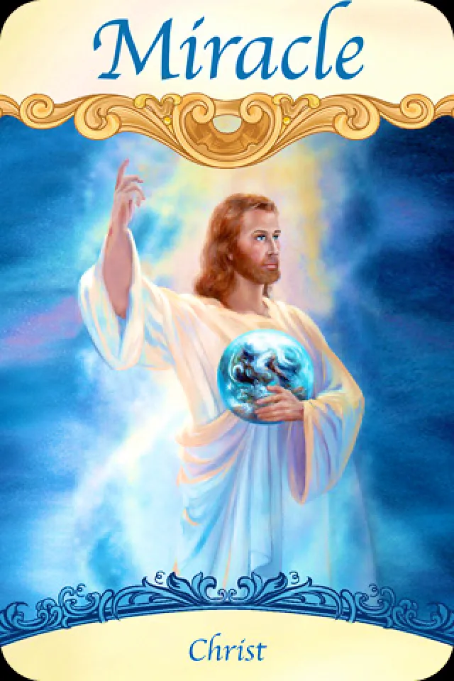 Christ Angel Miracle Oracle Card - healingmarket.org